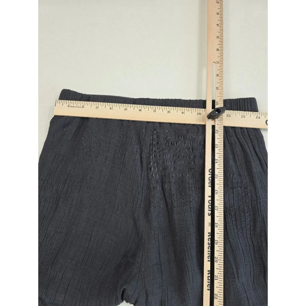 Wonderly Womens Grey High Rise Wide-Leg Pull On Pants Size S Crinkle Comfy Cozy - Picture 5 of 6